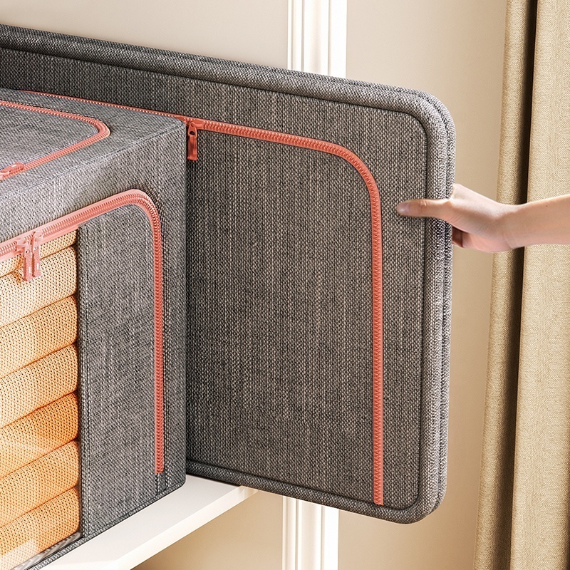 household linen collapsible storage boxes bins bags bedroom wardrobe closet home organizer container case cube multipurpose