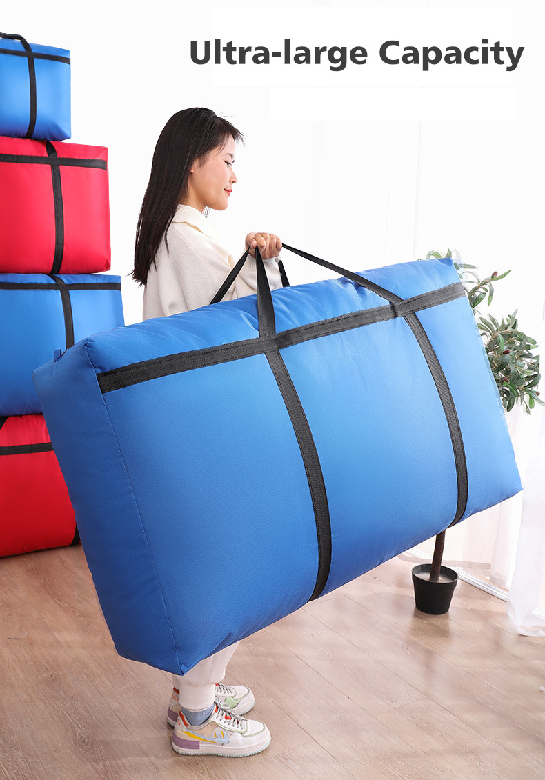 Large Capacity Collapsible oxford Quilt Storage Bag Extra Large Moving And Storage Bags For Convenient moving Home