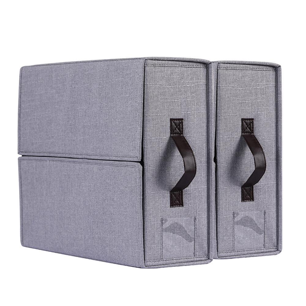 Customized Collapsible Bedding Sheet Storage Bins Cube Bed Sheets Foldable Organizer Stackable Wardrobe Storage Box