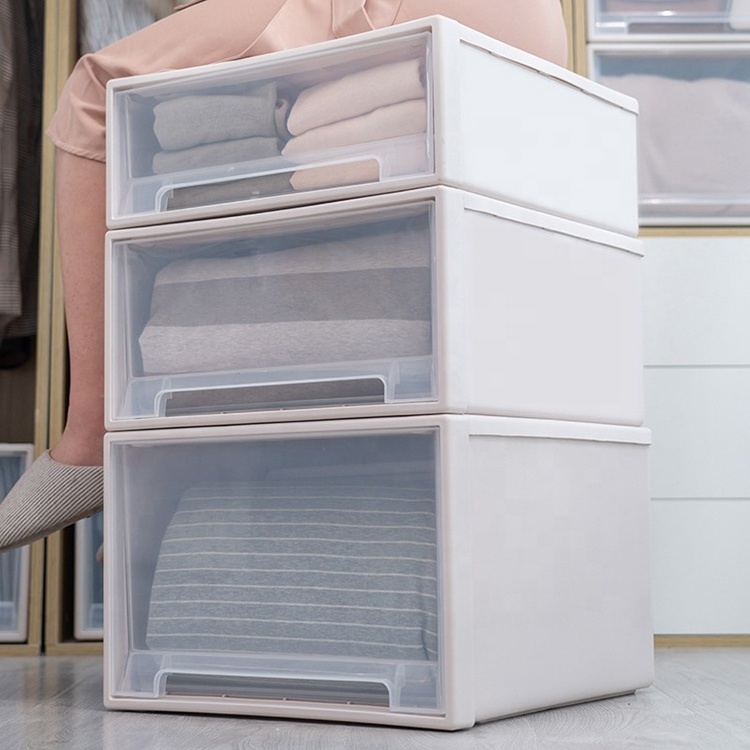 Customized Furniture Stackable Cabinet Plastic Cloth Bins Closet Drawer Storage Organizer And Storage Closet