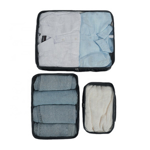 factory price folding clothes organizer 3 piece packing travel organizer cubes set travel Organizer Bag