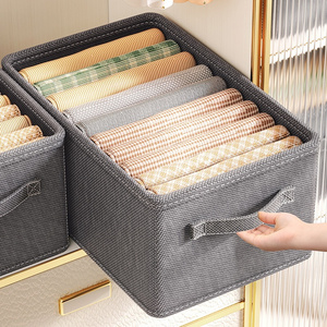 Basic Drawer Storage Box Organizer Collapsible Mini Containers for Desktop Office Closet Storage Bins Basket