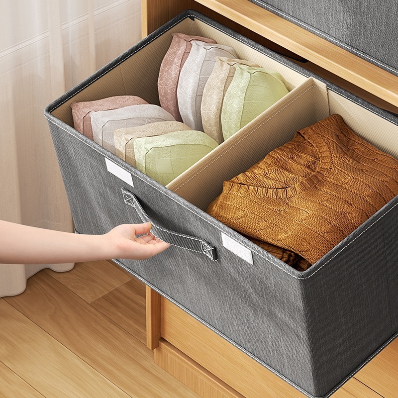 Foldable Cloth Fabric Storage Chest Bins Cubes Organizer Basket Storage Baskets Box Foldable With Handle