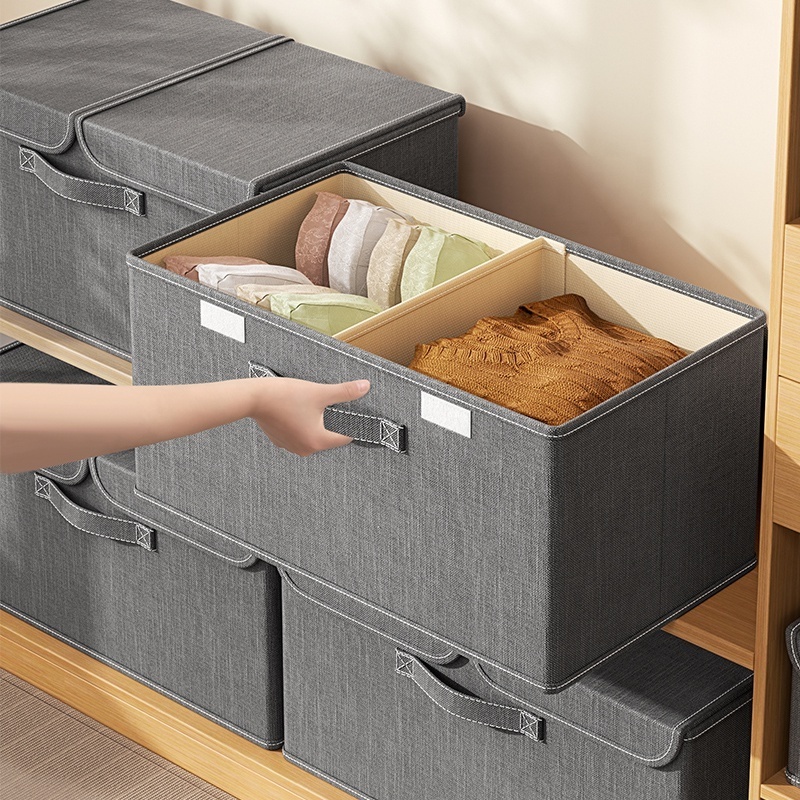 New Launched Foldable Clothes Storage Box Wardrobe Clothing Organizer Large Storage Box With Lid