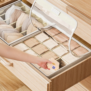 Foldable Closet Storage Drawers Underwear Organizer Sorting Bra Socks Clothes Storage Organizer for Underwear