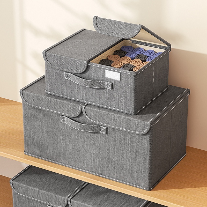 New Launched Foldable Clothes Storage Box Wardrobe Clothing Organizer Large Storage Box With Lid