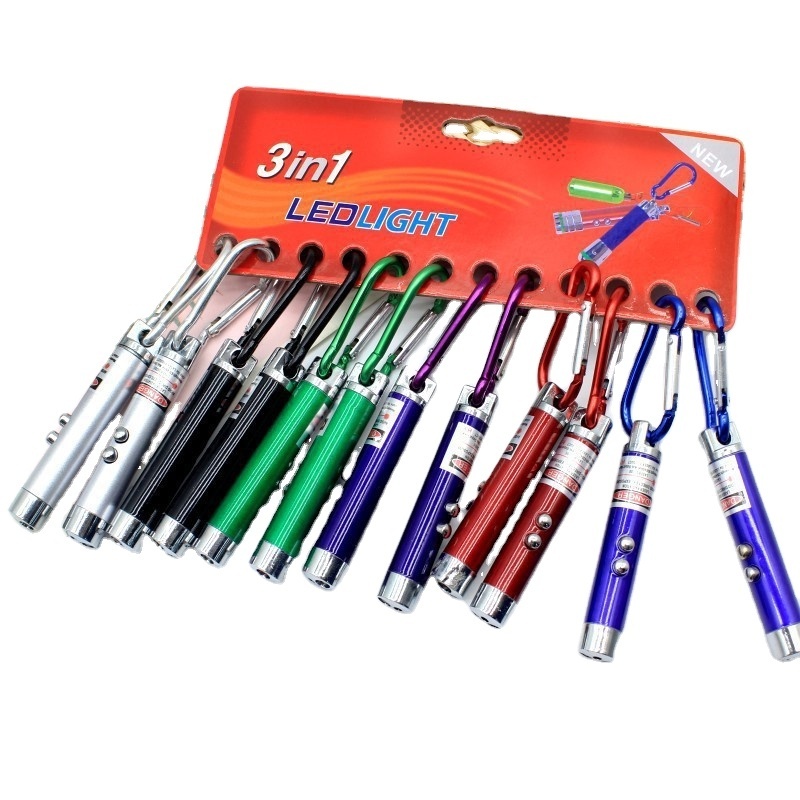 Wholesale 3in1 Multicolor Pet Laser Pointer Pen Sustainable Chase Toy for Cats and Dogs