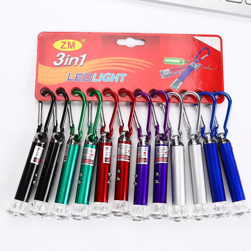 Wholesale 3in1 Multicolor Pet Laser Pointer Pen Sustainable Chase Toy for Cats and Dogs