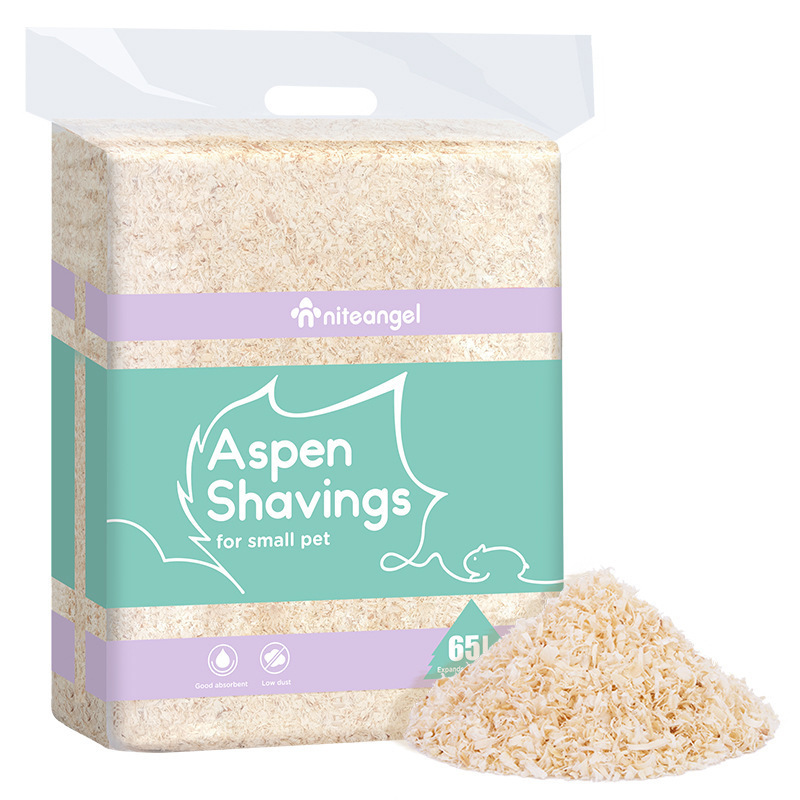 Aspen Shaving Wood Beddings for Small Animals Dust-Free and Safe Wholesale Pet Products for Guinea Pigs and Hamsters