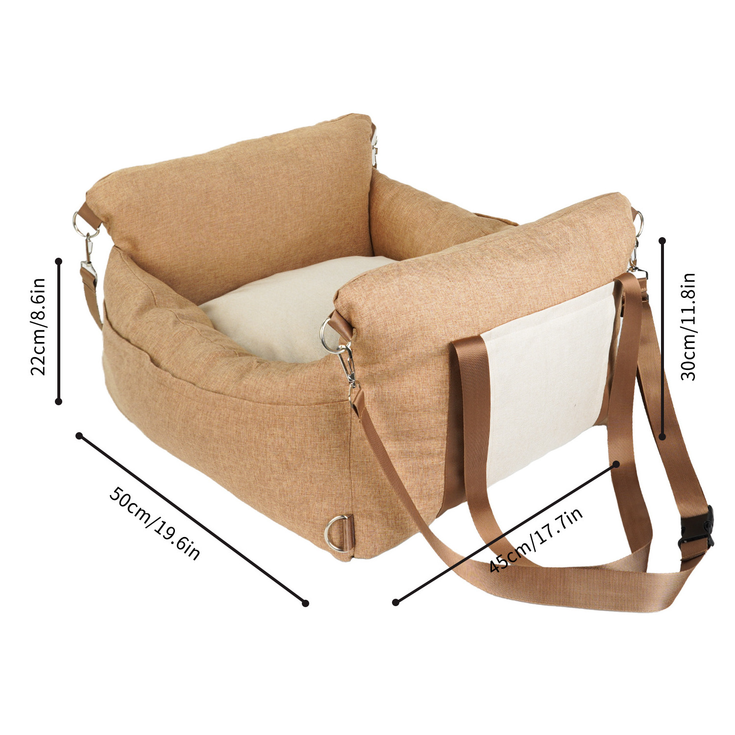 Foldable Large Waterproof Pet Carrier Bag for Cats and Dogs Soft and Comfortable Car Bag Pet Carrier for Cats and Dogs