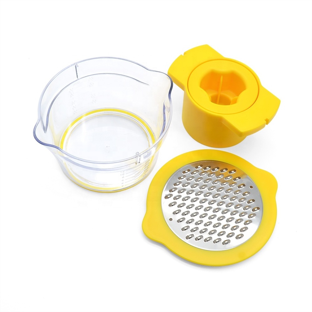 3 In 1 Multifunction Stainless Steel Corn Stripper Peeler Kitchen Gadgets Set With Measuring Cup And Grater For Home And Klichen