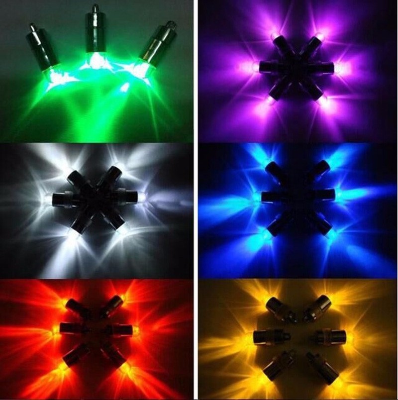 3pcs 1.5V LR41 Button Cells Powered Waterproof Mini LED Submersible Party Tea Lights Paper Lanterns Balloons Lighting