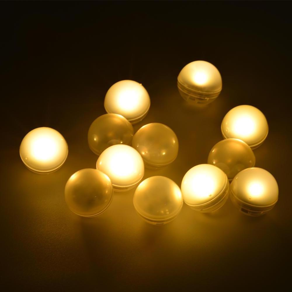 2CM Mini Fairy Lights Floating Waterproof Mini LED Lights for Swimming Pool Paper Lantern Fountain Decor