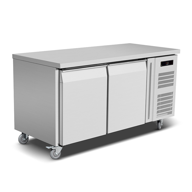 Hotel Restaurant Commercial Stainless Steel Three Door Bakery Freezer Refrigerator Chiller Counters