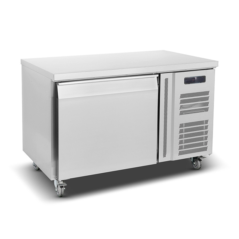 Hotel Restaurant Commercial Stainless Steel Three Door Bakery Freezer Refrigerator Chiller Counters