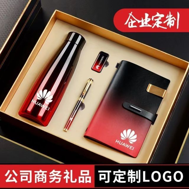 Custom Logo Luxury Gift Promotion Umbrella Thermos Bottle Business Gift Set For Men Company Promotional Gifts Customized Logo