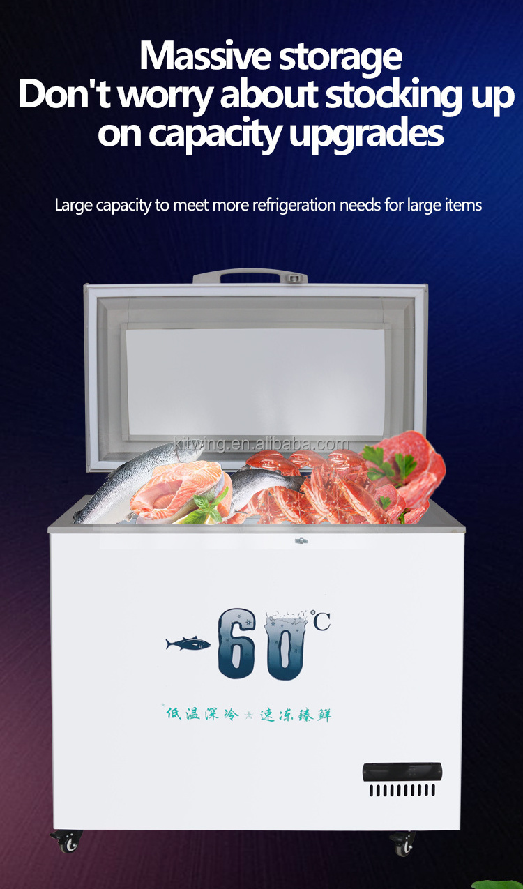 -60c Freezer 618 Liter Ultra Low Temperature Tuna Storage Refrigerator Deep Freezer