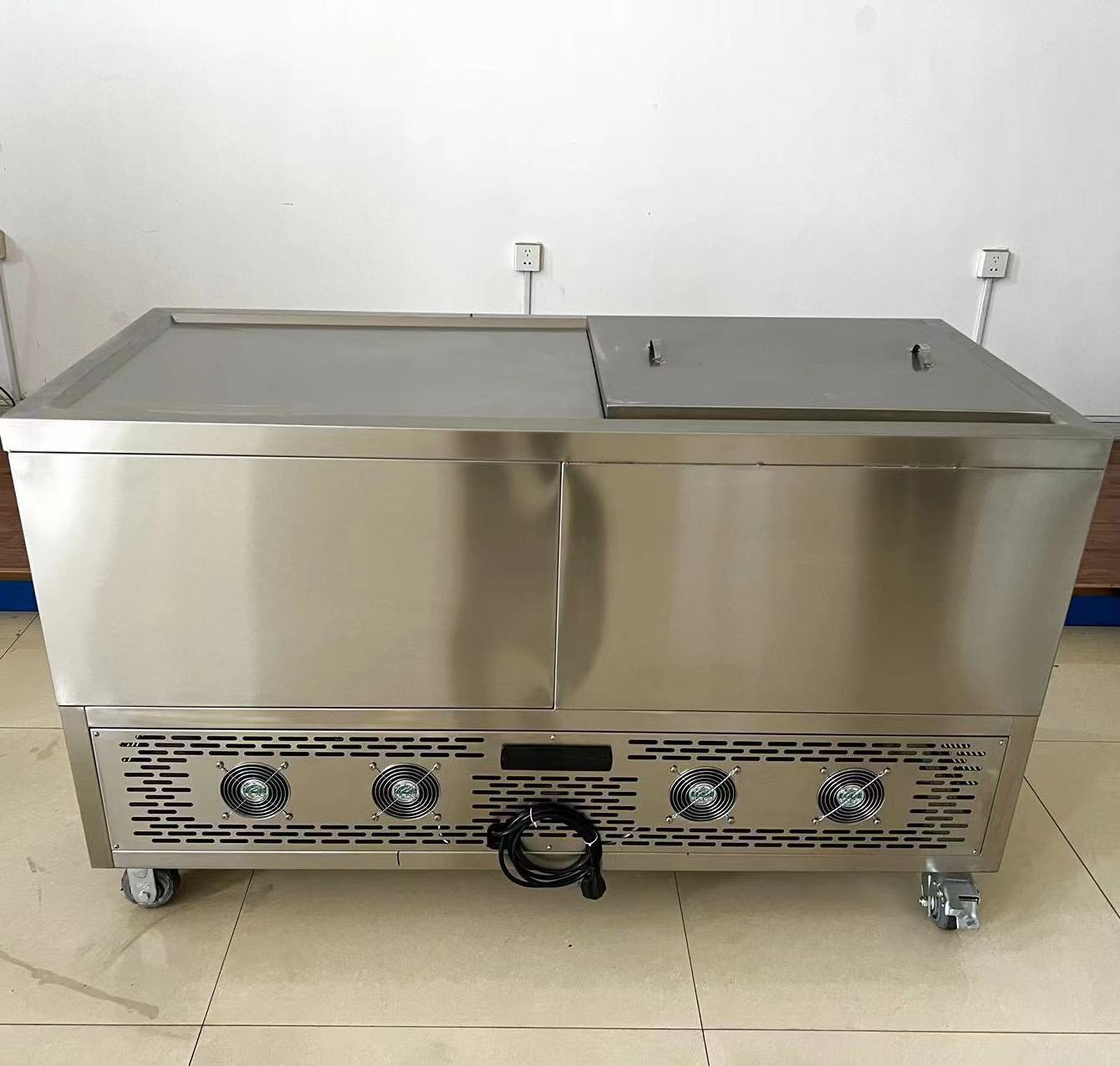 Newly Designed Single-Temperature Deep Freezer -35 to -50 Degree Fast Frozen Food Lock Fresh Storage Container Machine