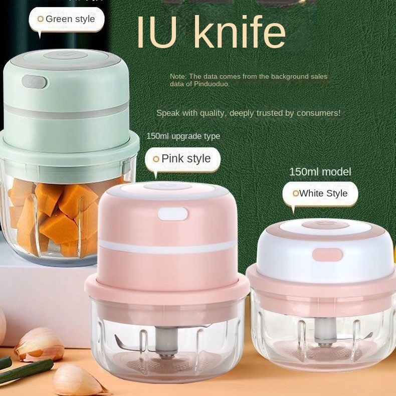 High Quality Electric Garlic Press Masher Sturdy Durable Mini Crusher Chopper