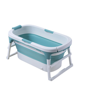 Freestanding Bathroom Folding Bucket Barrel Portable Plastic Foldable Bath Tub Bathtub for Adult