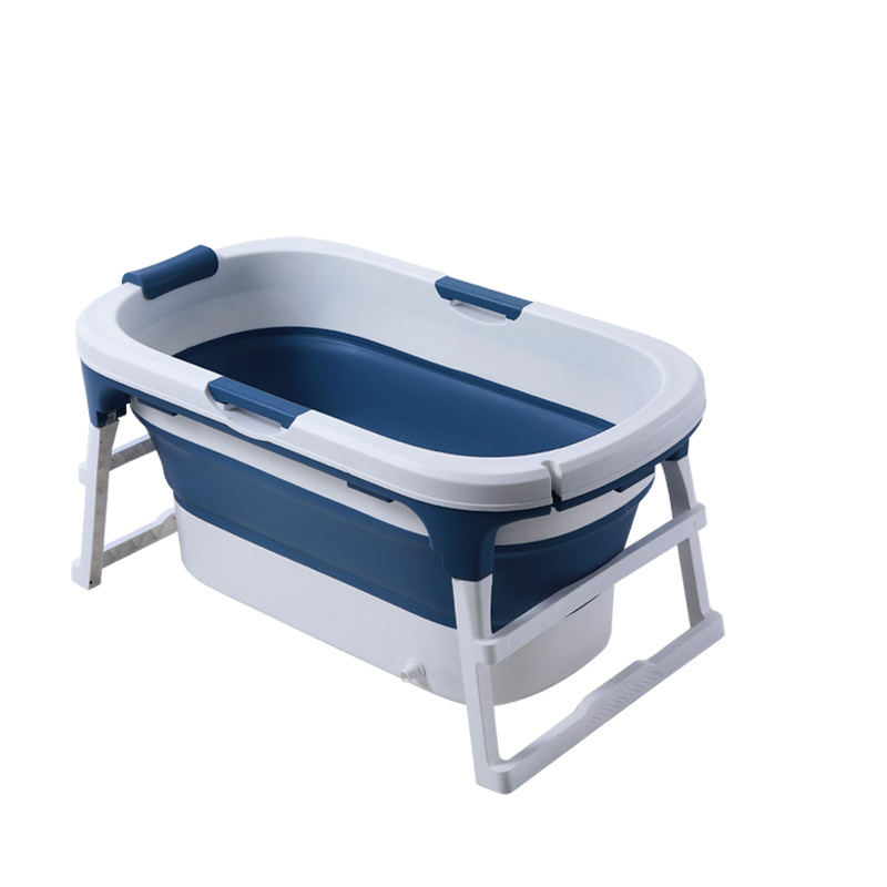 Freestanding Bathroom Folding Bucket Barrel Portable Plastic Foldable Bath Tub Bathtub for Adult