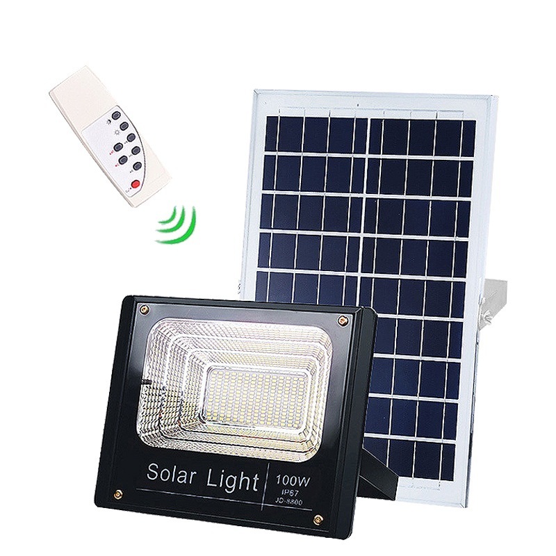 40w factory price solar smd led flood light outdoor use IP67  CE ROHS EMC LVD certificate battery MSDS certificate