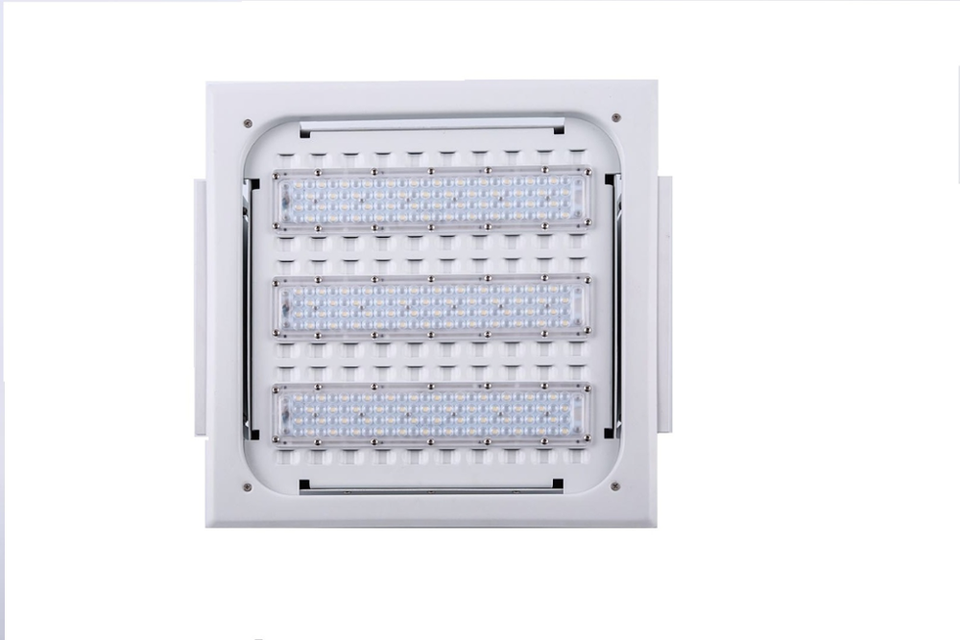 Indoor Waterproof 100watt Gas Station Lights Parking Garage Lamp 150w 200w Led Canopy Light Luminous Smart Dali Power Lighting