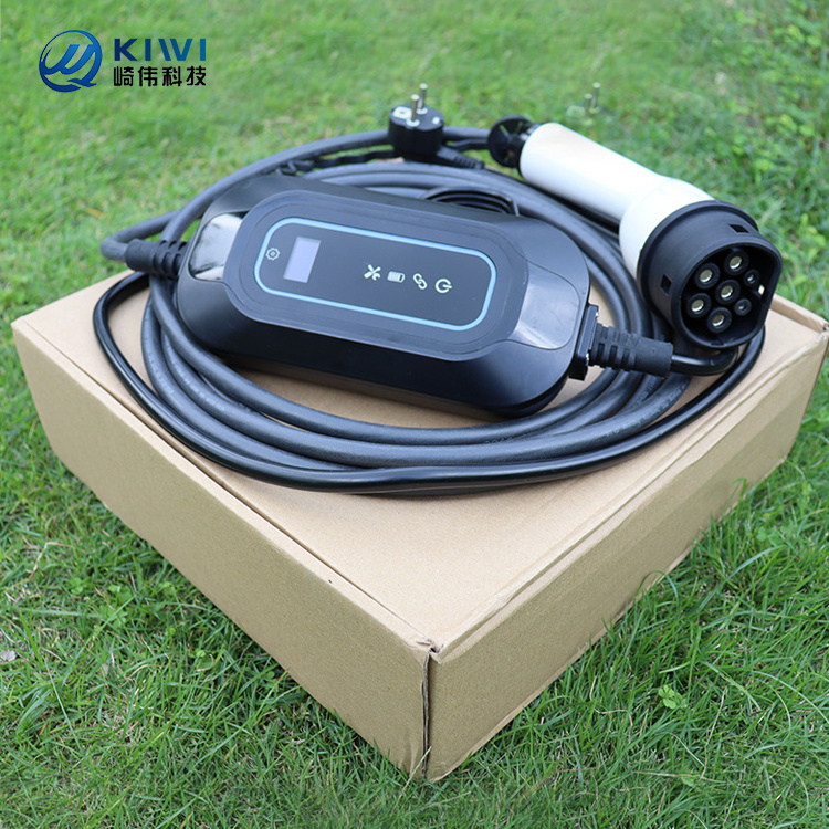 KIWI AC Portable Mobile Electric Car Charging Stations 220V 380V 3.5KW 7 KW 11KW EV Charger