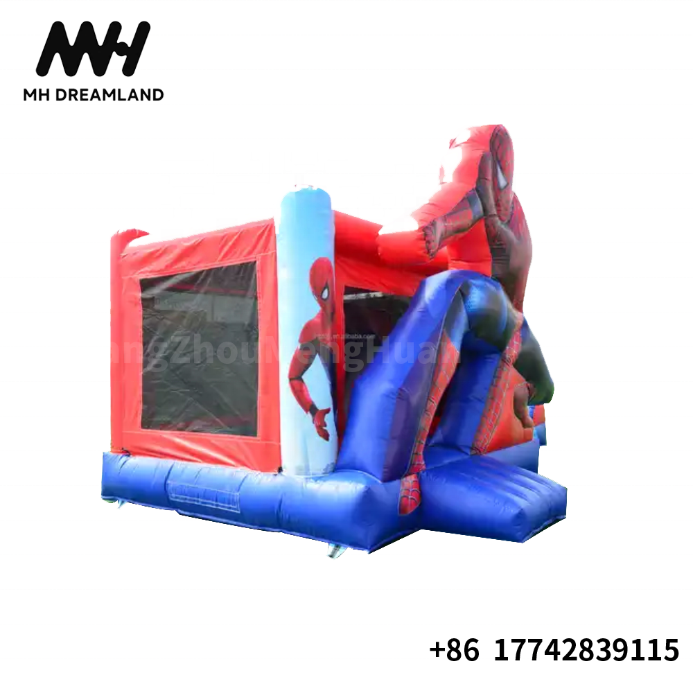 Outdoor Inflatable Superheros Theme Bounce House with Water Slide Combo Bouncer Castle Jumper Kids Game for Sale