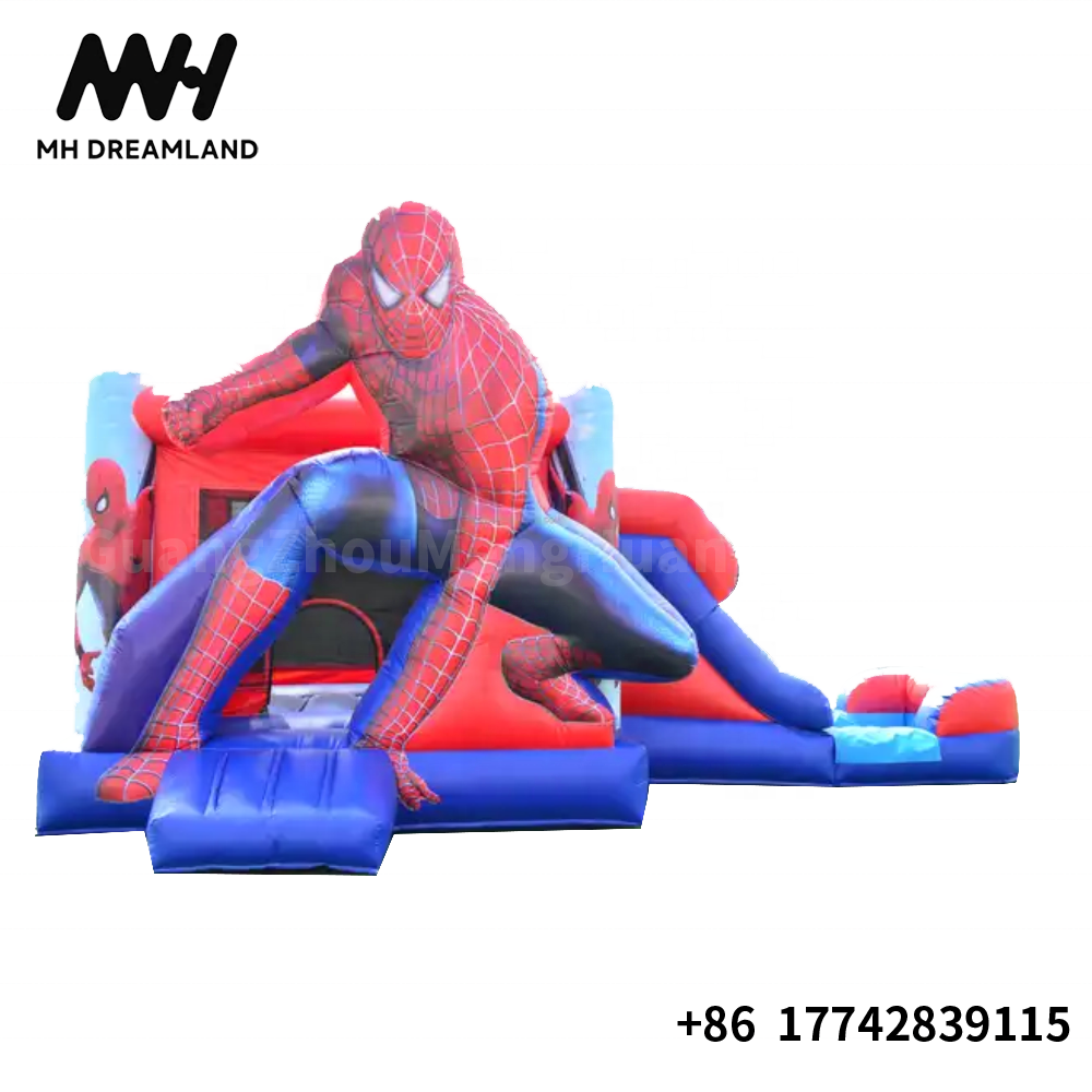 Outdoor Inflatable Superheros Theme Bounce House with Water Slide Combo Bouncer Castle Jumper Kids Game for Sale