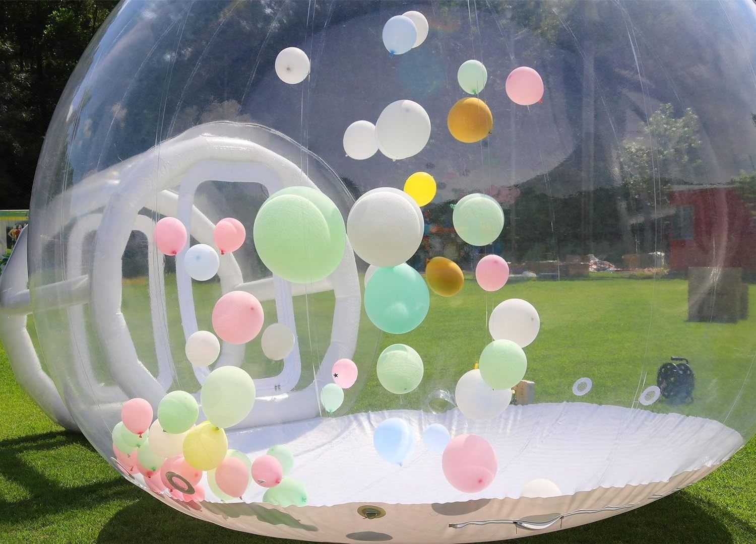 Hot selling inflatable bubble tent inflatable bubble house with tunnel dome tent  for party