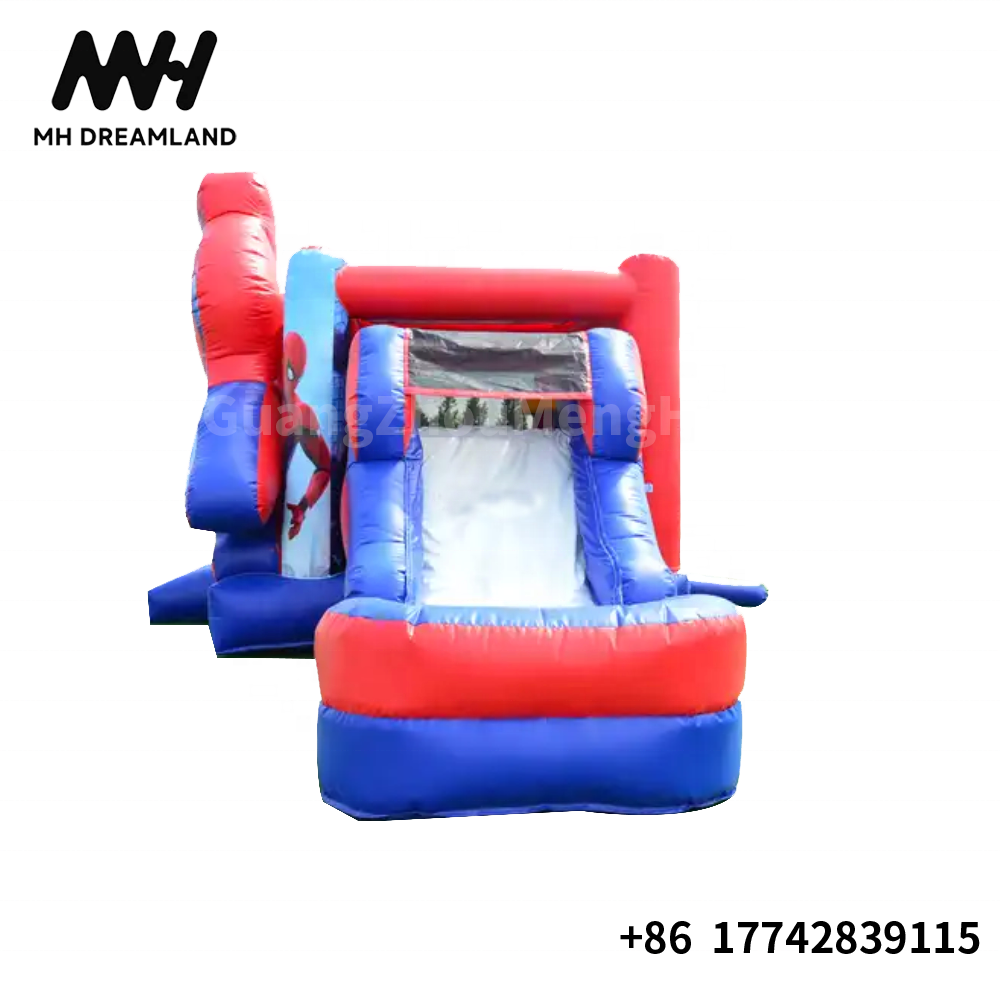 Outdoor Inflatable Superheros Theme Bounce House with Water Slide Combo Bouncer Castle Jumper Kids Game for Sale