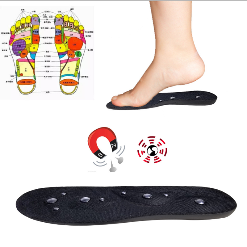 Suitable for women and man washable and cut able  magnetic massage shoe insoles