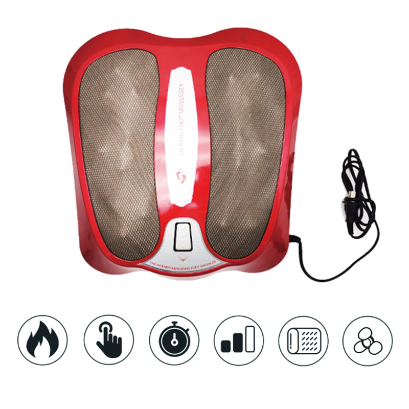 Portable Home Foot Massage Machine Infrared Heating Acupressure Kneading Foot Therapy Massager Electromechanical Foot Massager