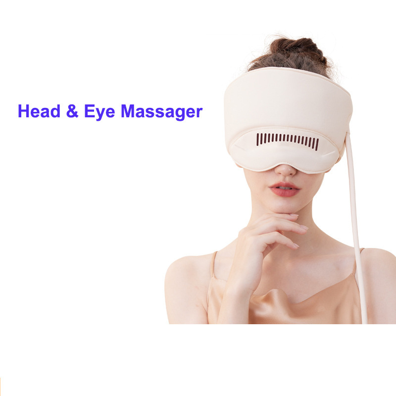 New sleep instrument head massager electric heating compress airbag massage cap head and eye massager