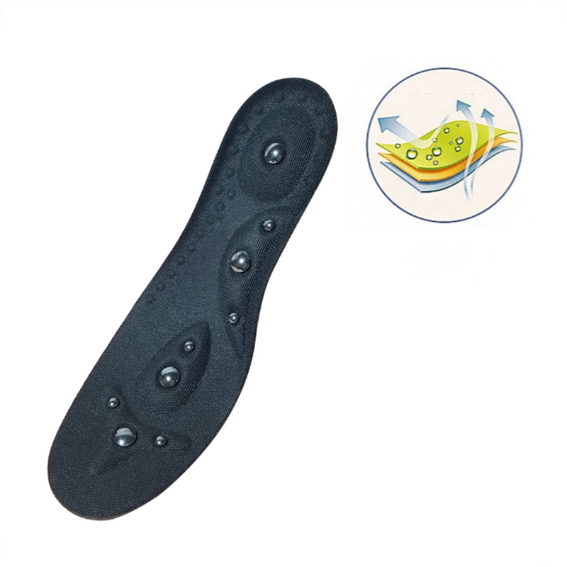 Suitable for women and man washable and cut able  magnetic massage shoe insoles