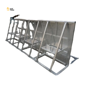 Crowd Control Barrier For Sale / concert barricade black /silver aluminum barrier