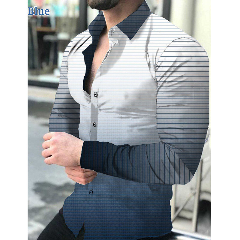 Wholesale Custom Button Down floral button-down shirts men full sleeve shirt