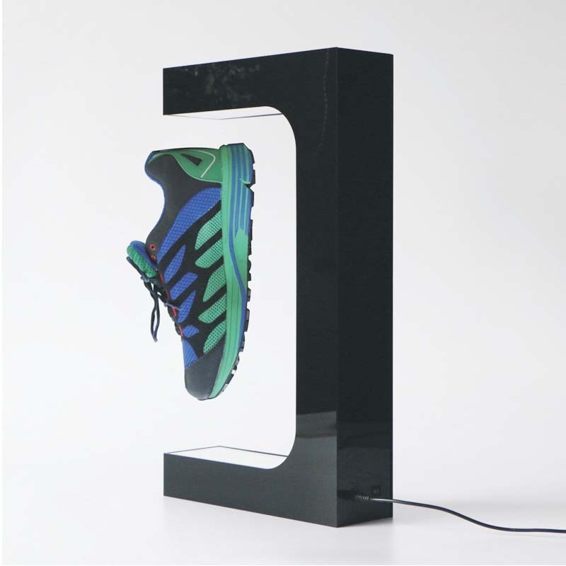 Magnetic Levitation Stand Floating Rack Acrylic Stands Metal Store Racks Levitating Shoe Display Led lighting Display Racks