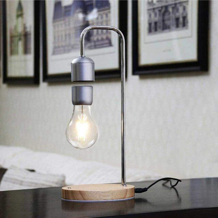 In Stock Model Design Magnet Desk Table Lamp Magnetic Levitating Floating Bulb For Office Home Decorations