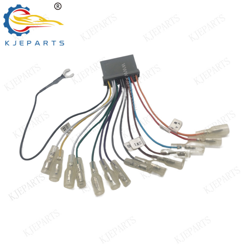 24 Pin Male Connector Wires Car Audio DSP Power Amplifier Harness For Hondas Accords CRIDER Stereo