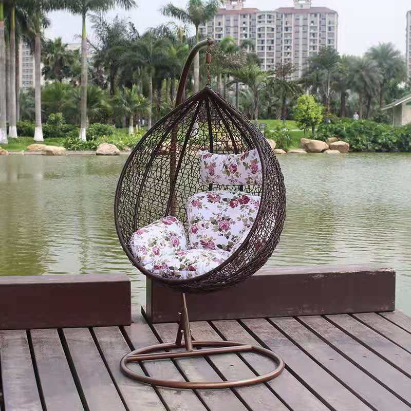 Outdoor Furniture Hanging  Chair Rattan Eggs Swing Ceiling Hanging Chair