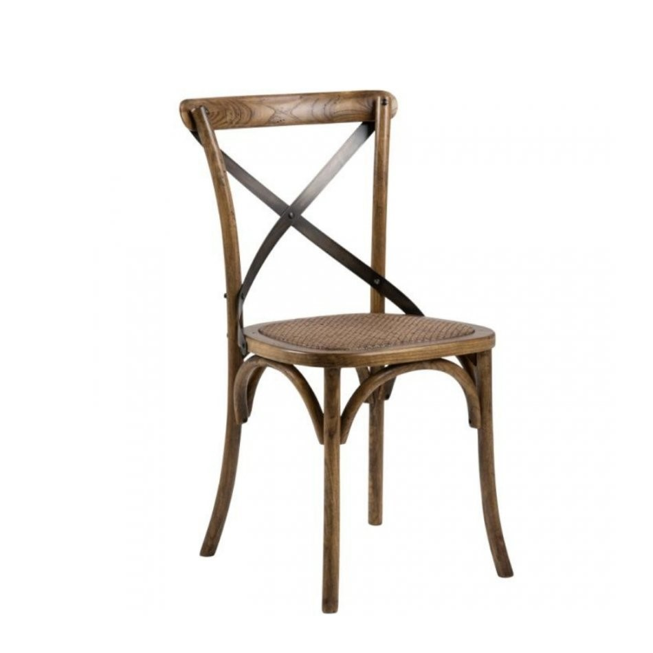 2022 Wholesale Stack Stackable Beech Oak Crossback Chair X Wedding Vineyard Dining Wood Cross Back Chair