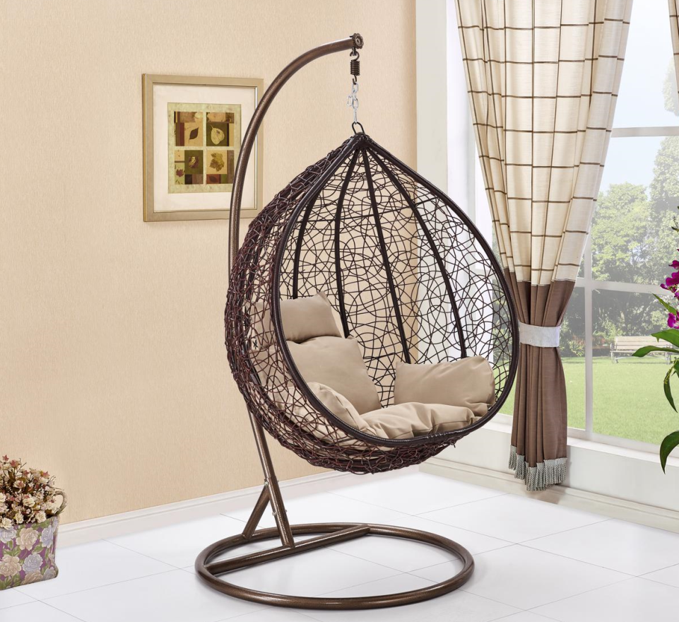 Garden Relaxing Round Hanging Chair Garden Chairs Outdoor Furniture Patio Swings