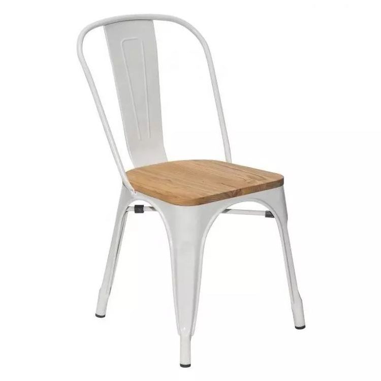 Wholesale Cheap Price Vintage Industrial Design Stackable Iron Chair Cafe Restaurant Durable Modern Tolix Dining Chair