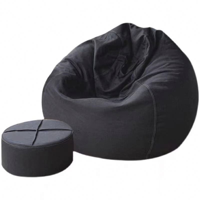 Colorful Custom Kids And Adults Lazy Sofa Round Foldable Single Tatami Round Big Lazy Bean Bag Sofa Chair