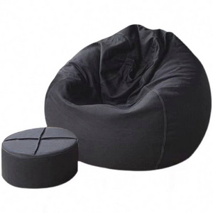 Colorful Custom Kids And Adults Lazy Sofa Round Foldable Single Tatami Round Big Lazy Bean Bag Sofa Chair