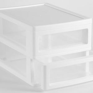 Wholesales Japan Office Plastic Countertop Compact Portable 2/3/4/5-Storage Drawer Organizer Cabinet