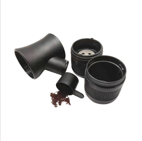 Factory Direct Classical Mini Trip Outdoor Single Cup 80ML Espresso Car Use Portable Coffee Maker