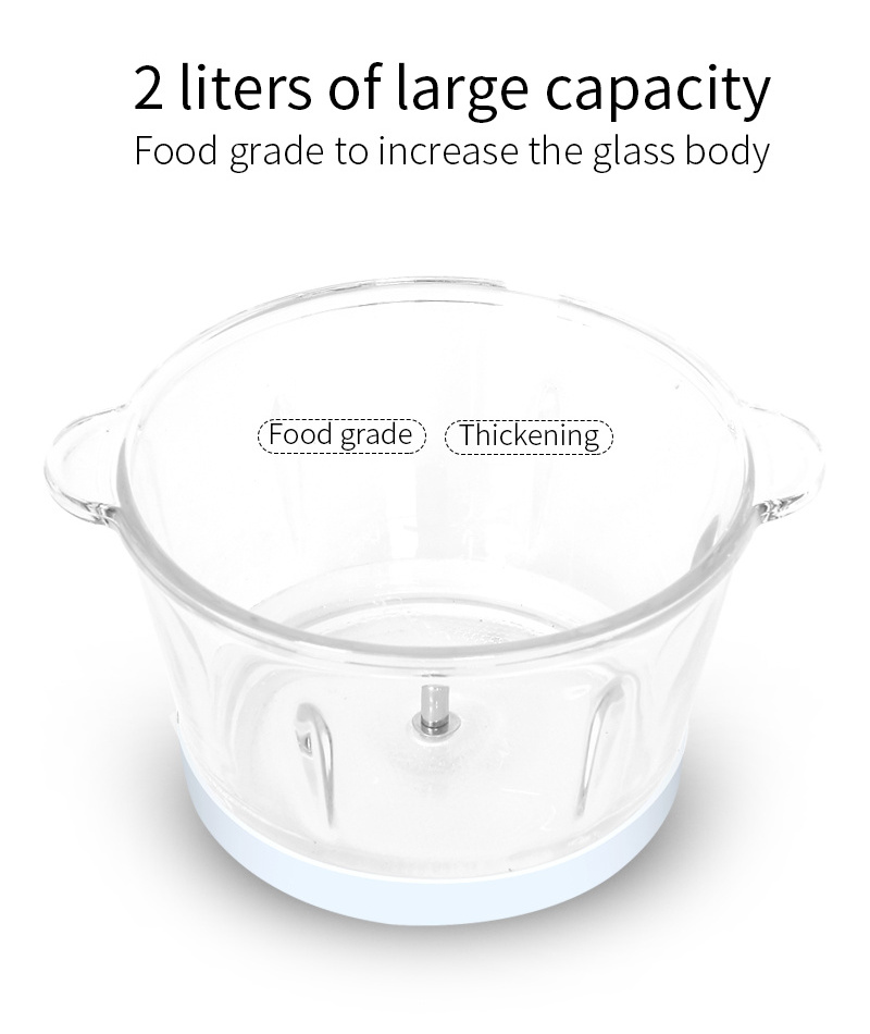 New Model Electric Glass Ground Chopper And Meat Grinder With Food Processor Parts In Kitchen